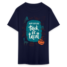 Trick or Treat Unisex Classic T-Shirt - navy
