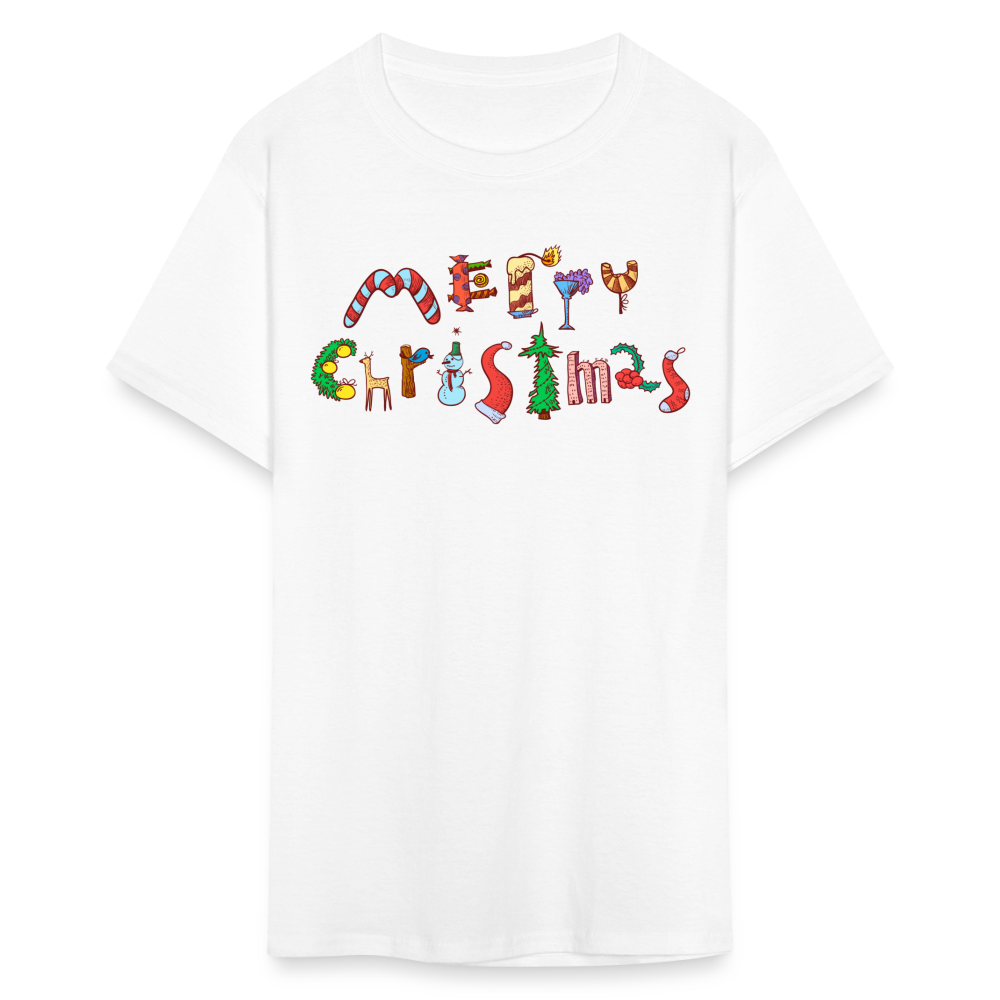 Merry Christmas Unisex Classic T-Shirt - white