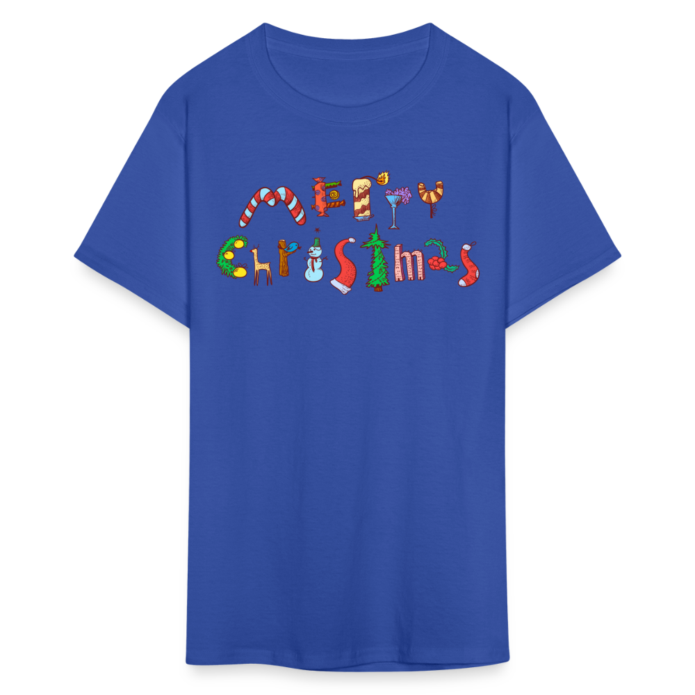 Merry Christmas Unisex Classic T-Shirt - royal blue
