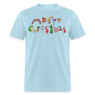 Merry Christmas Unisex Classic T-Shirt - powder blue