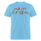 Merry Christmas Unisex Classic T-Shirt - aquatic blue