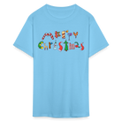 Merry Christmas Unisex Classic T-Shirt - aquatic blue
