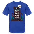 Halloween Spooky Unisex Jersey T-Shirt by Bella + Canvas - royal blue