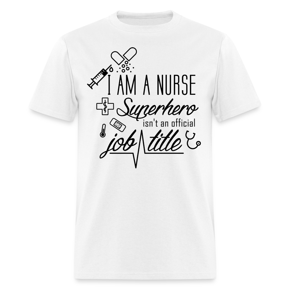 Nurse Superhero Unisex Classic T-Shirt - white