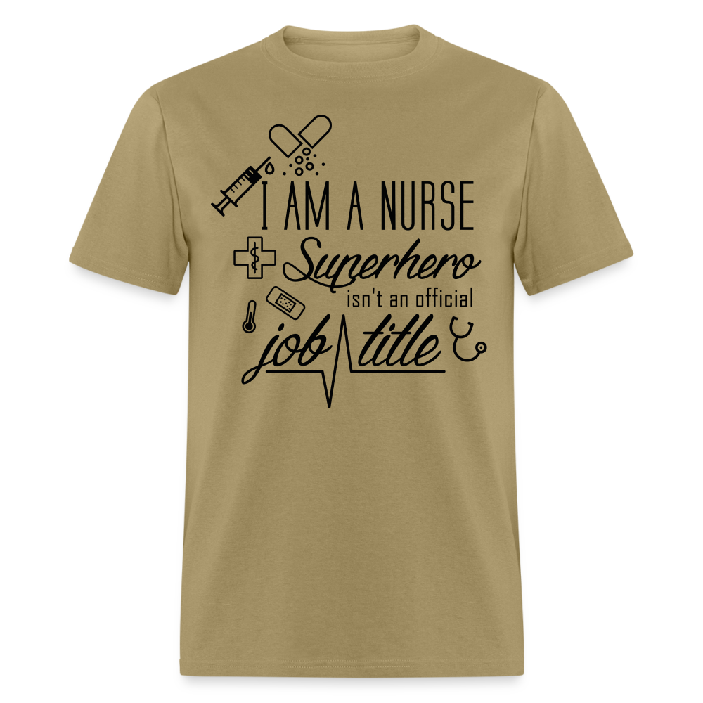 Nurse Superhero Unisex Classic T-Shirt - khaki