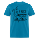 Nurse Superhero Unisex Classic T-Shirt - turquoise