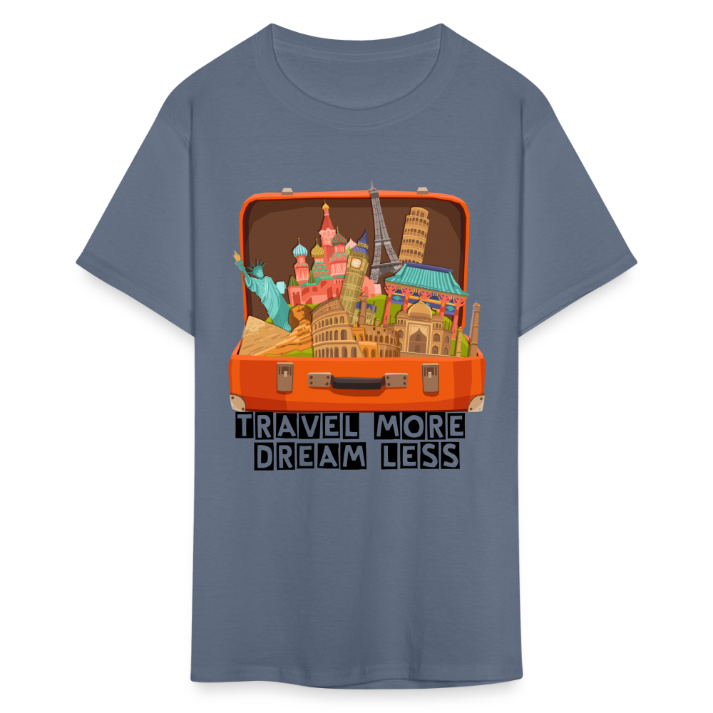 Travel More Unisex Classic T-Shirt - denim