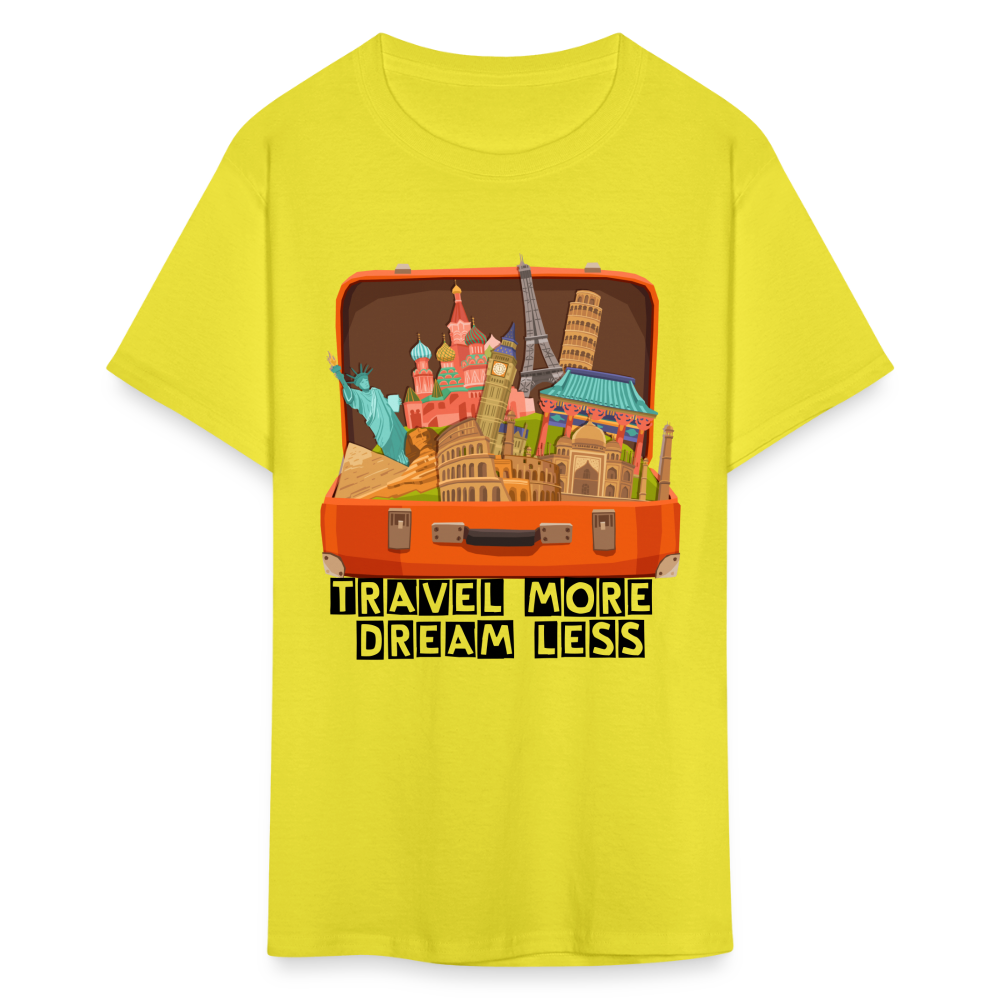 Travel More Unisex Classic T-Shirt - yellow