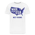 Made in the USA WV Men's Premium T-Shirt - white