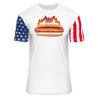 American Hotdog Adult Stars & Stripes T-Shirt | - white