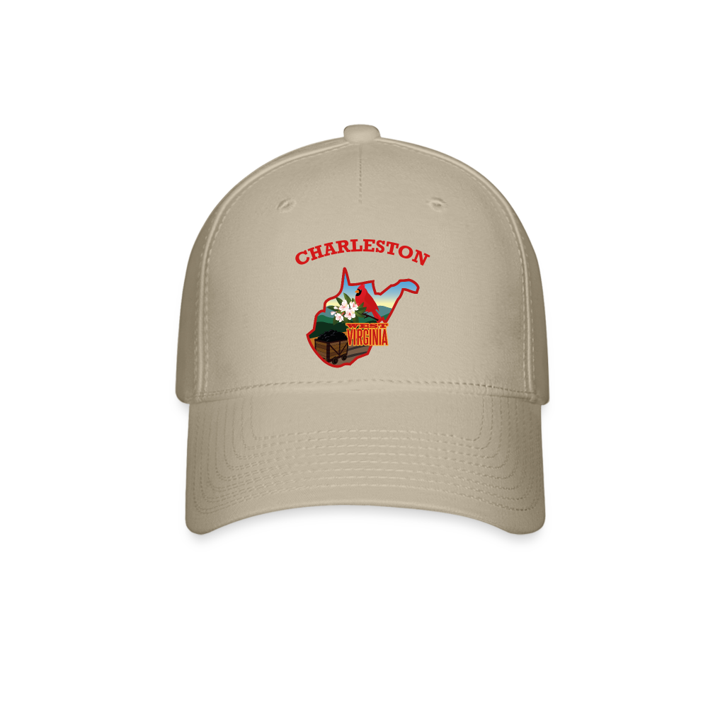 Charleston WV Baseball Cap - khaki