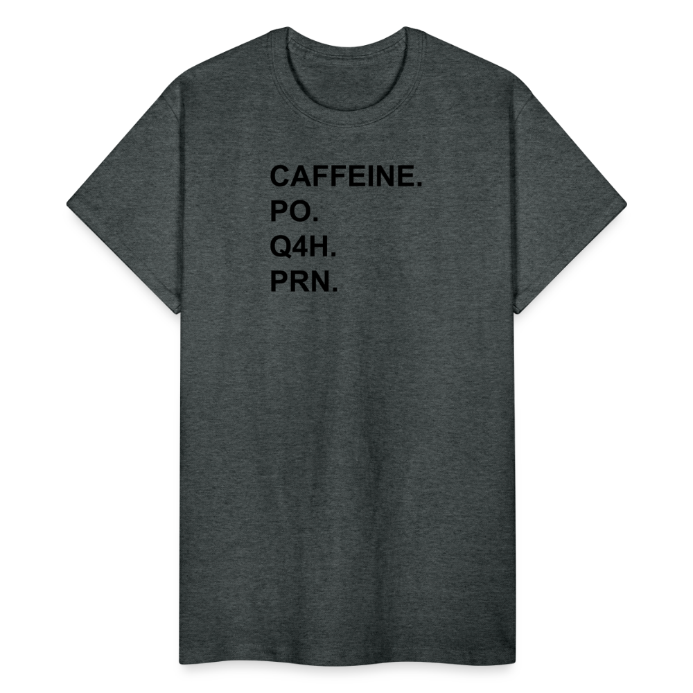 CAFFEINE Ultra Cotton Adult UNISEX T-Shirt - deep heather