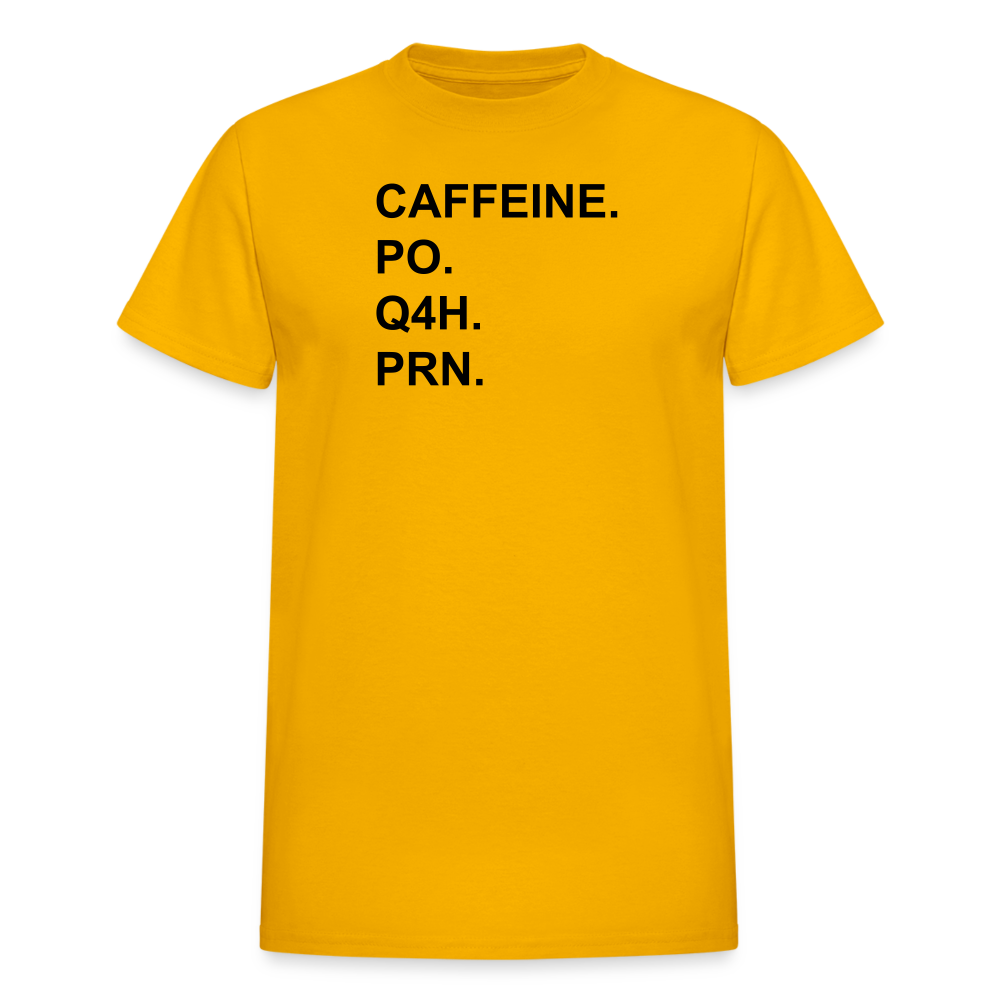 CAFFEINE Ultra Cotton Adult UNISEX T-Shirt - gold