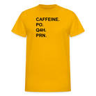 CAFFEINE Ultra Cotton Adult UNISEX T-Shirt - gold