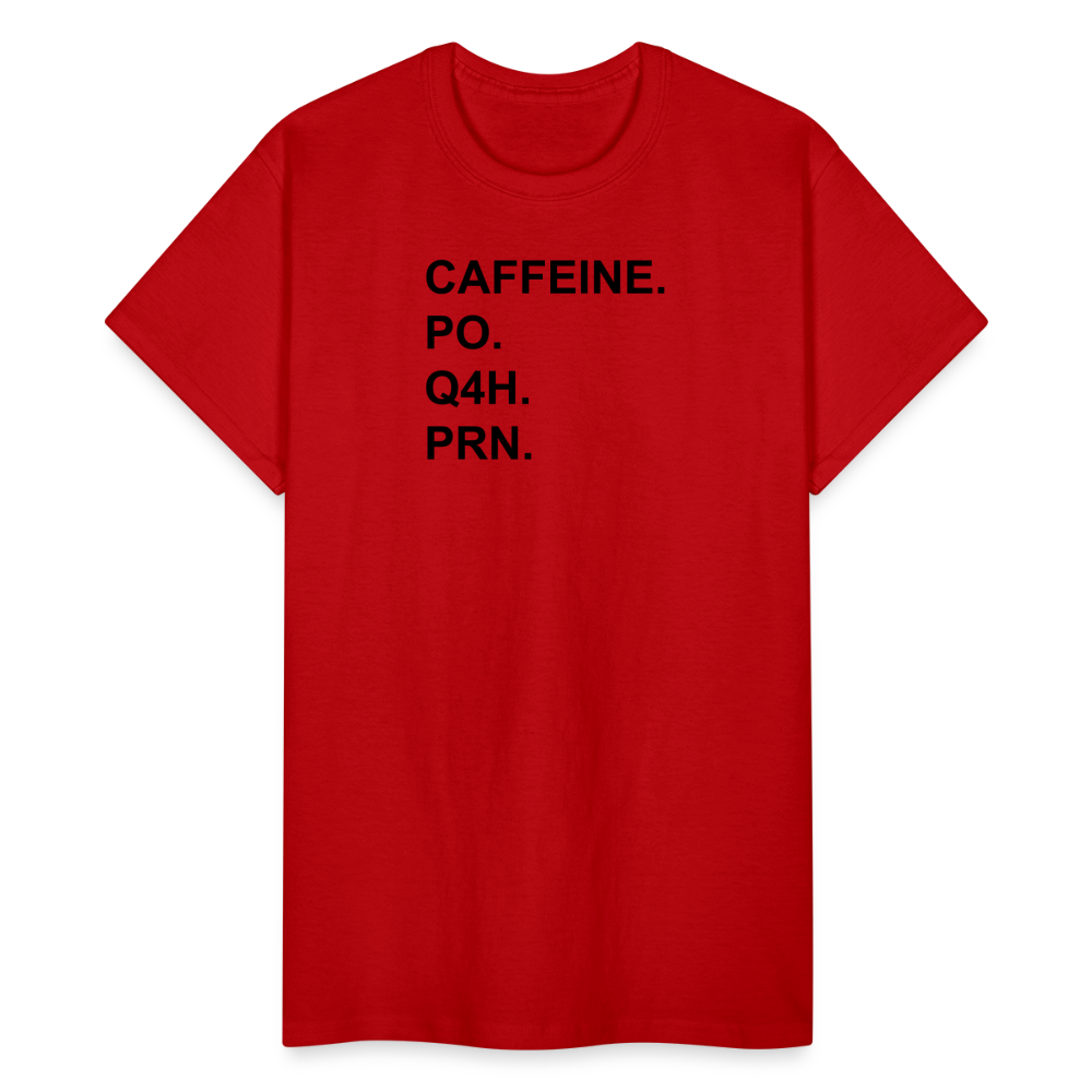 CAFFEINE Ultra Cotton Adult UNISEX T-Shirt - red