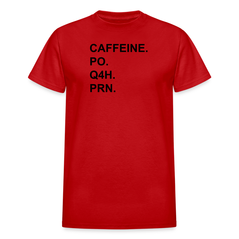CAFFEINE Ultra Cotton Adult UNISEX T-Shirt - red