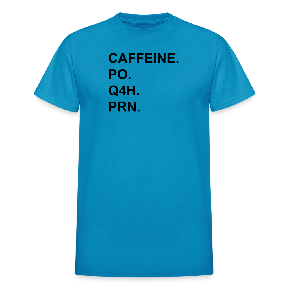 CAFFEINE Ultra Cotton Adult UNISEX T-Shirt - turquoise
