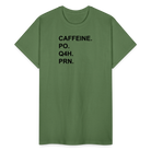 CAFFEINE Ultra Cotton Adult UNISEX T-Shirt - military green