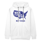 Made in the USA WV Men’s Premium Hoodie - white