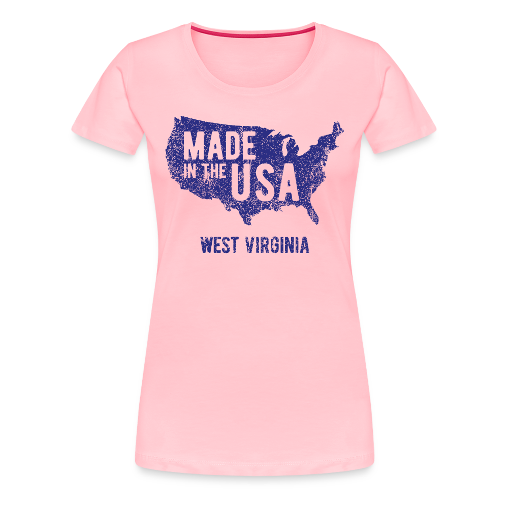 Made in the USA WV Women’s Premium T-Shirt - pink