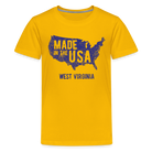 Made in the USA WV Kids' Premium T-Shirt - sun yellow