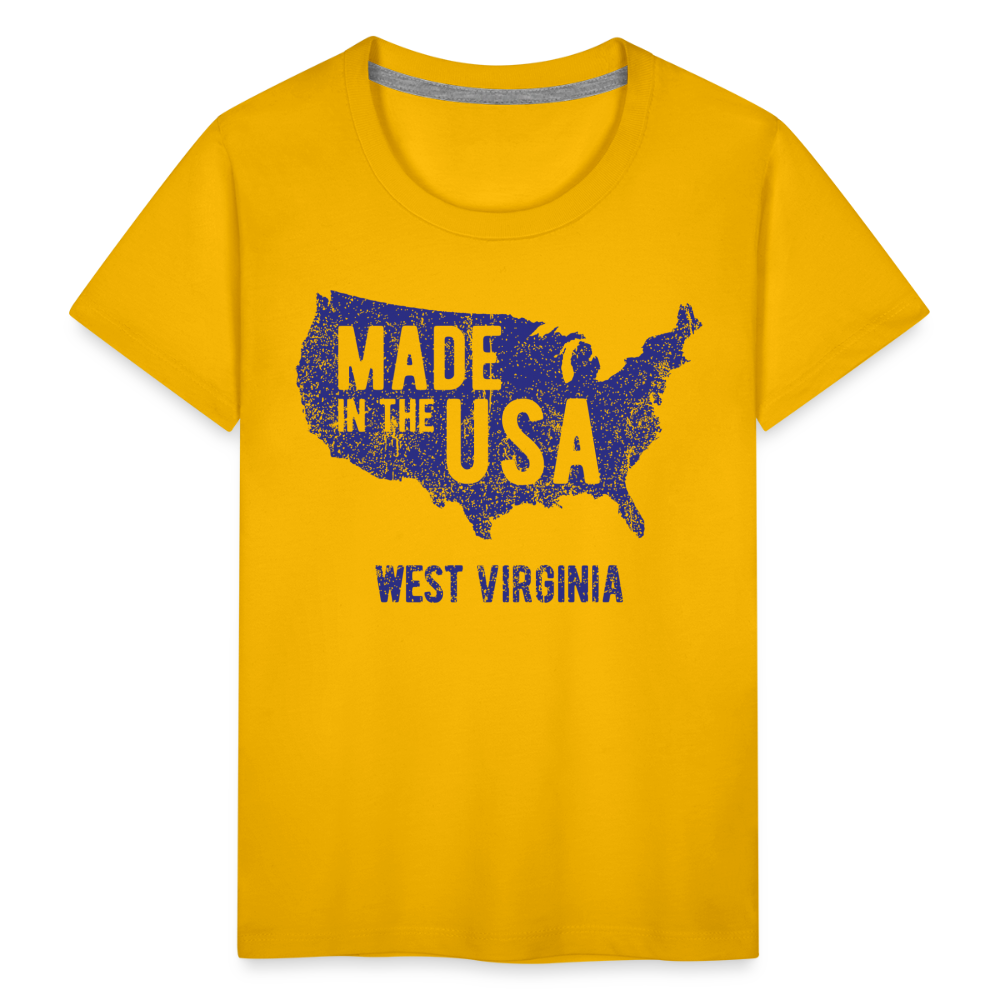 Made in the USA WV Toddler Premium T-Shirt - sun yellow