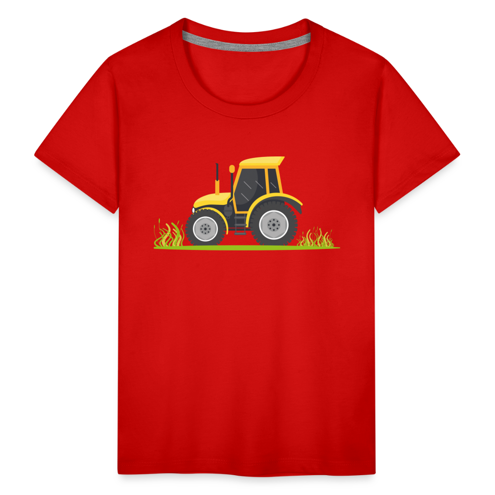 Tractor Toddler Premium T-Shirt - red