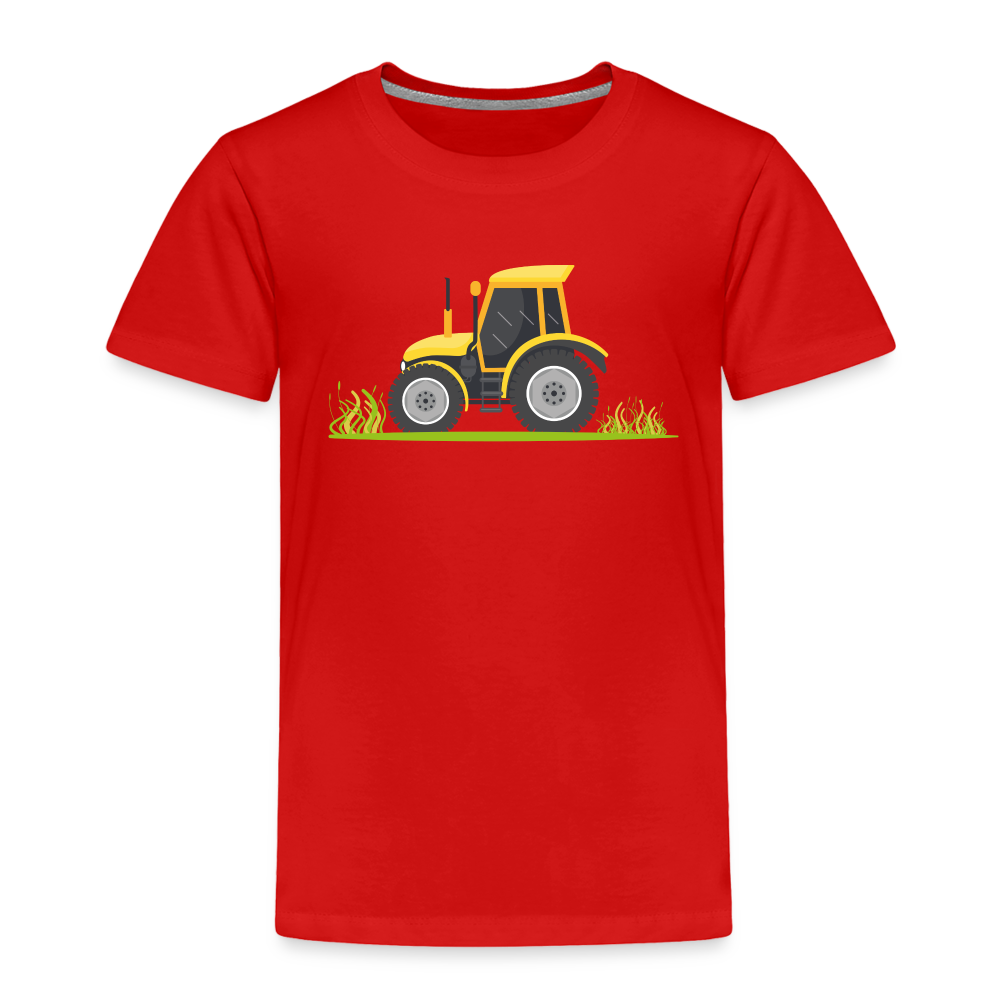 Tractor Toddler Premium T-Shirt - red