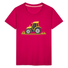 Tractor Toddler Premium T-Shirt - dark pink