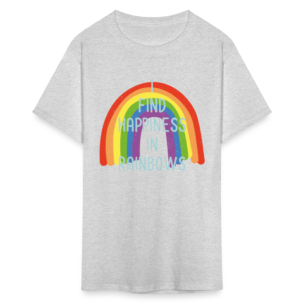 Happiness in Rainbows Classic T-Shirt - heather gray