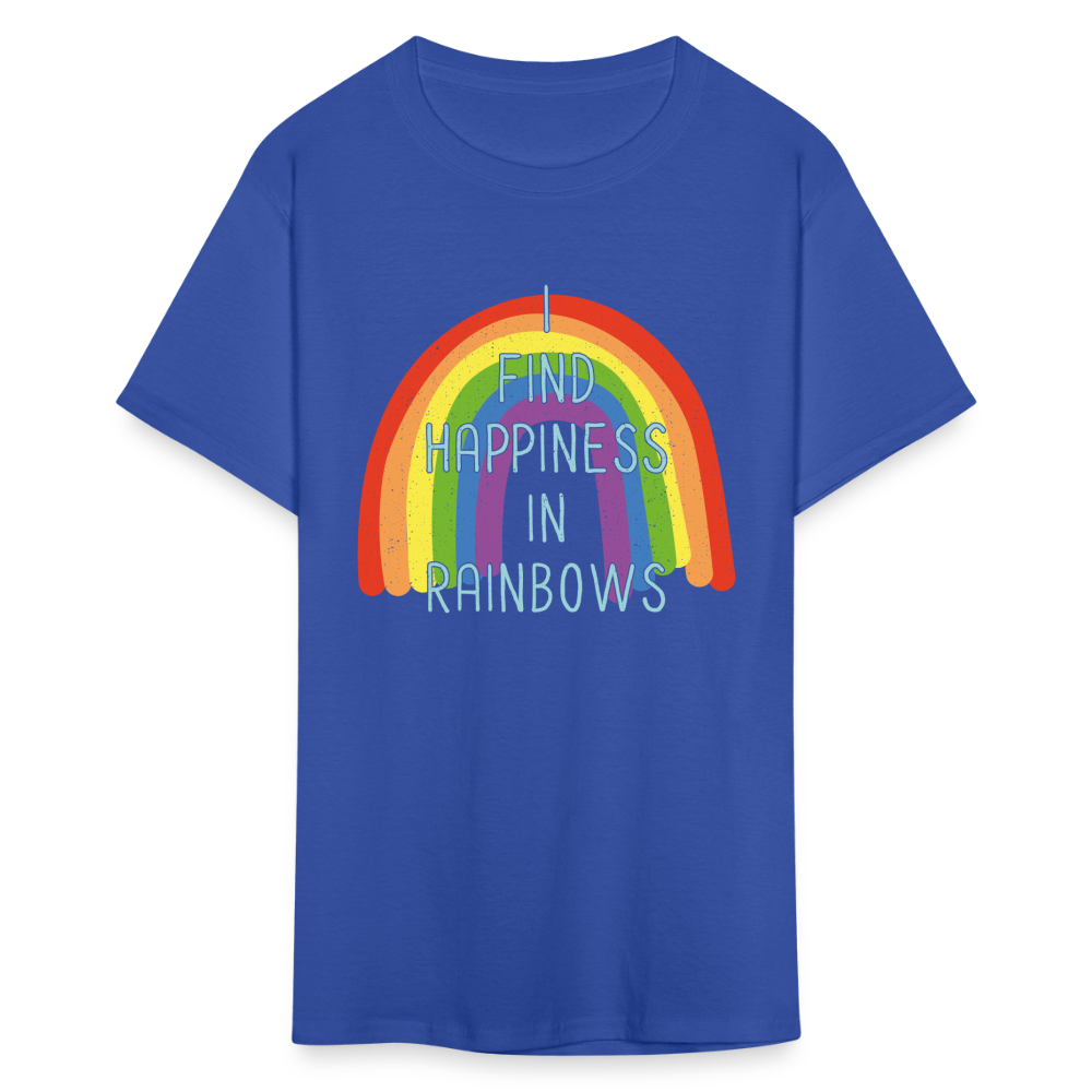 Happiness in Rainbows Classic T-Shirt - royal blue