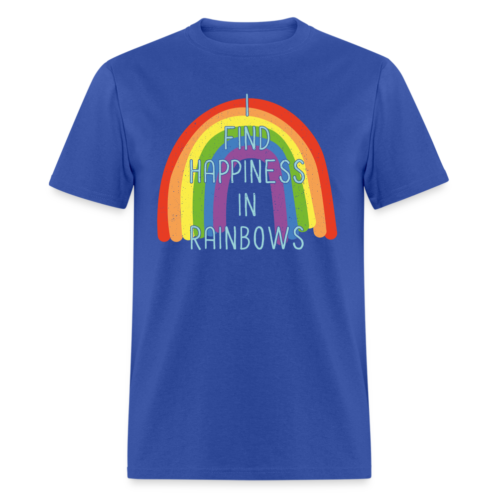 Happiness in Rainbows Classic T-Shirt - royal blue