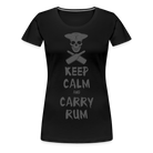 Carry Rum Premium Woman Shirt - black