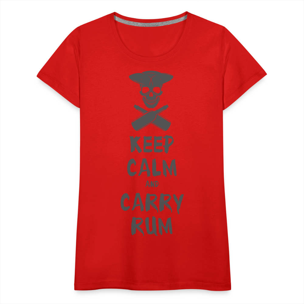 Carry Rum Premium Woman Shirt - red