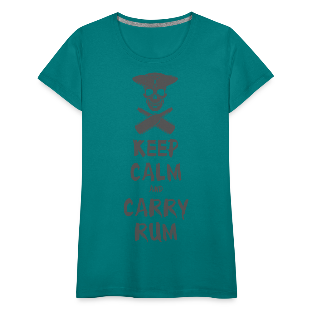 Carry Rum Premium Woman Shirt - teal
