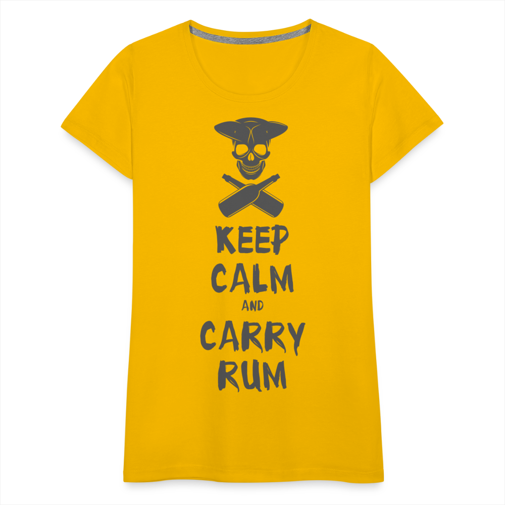 Carry Rum Premium Woman Shirt - sun yellow