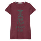 Carry Rum Premium Woman Shirt - heather burgundy