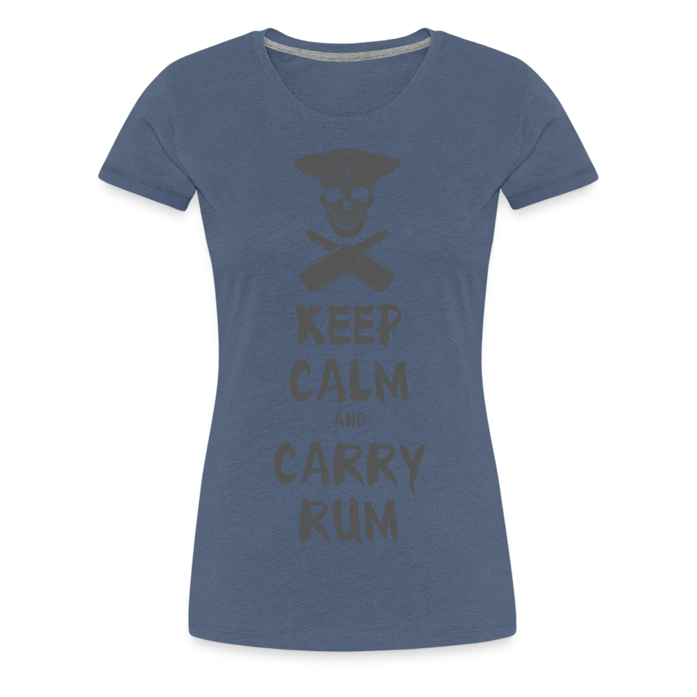 Carry Rum Premium Woman Shirt - heather blue