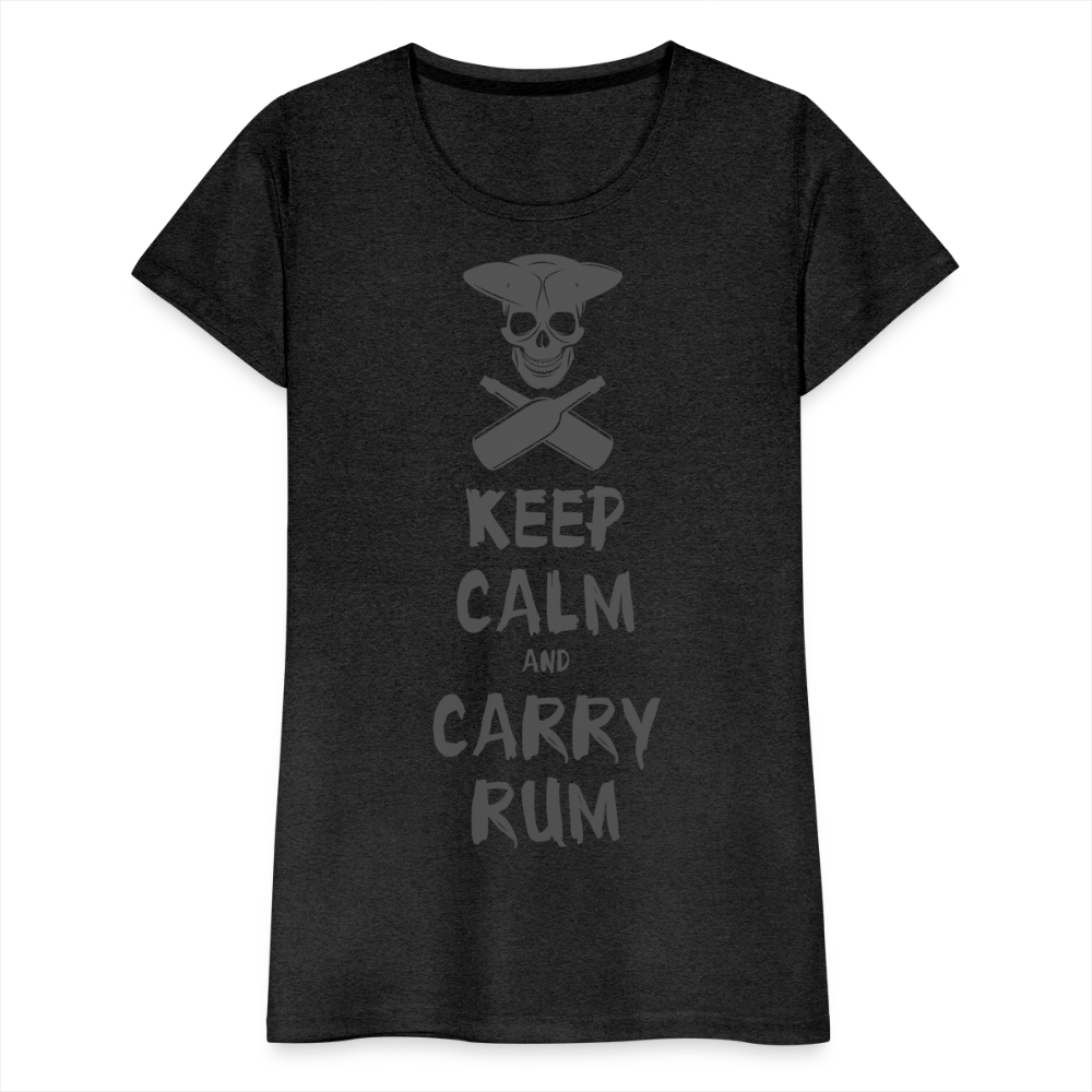 Carry Rum Premium Woman Shirt - charcoal grey