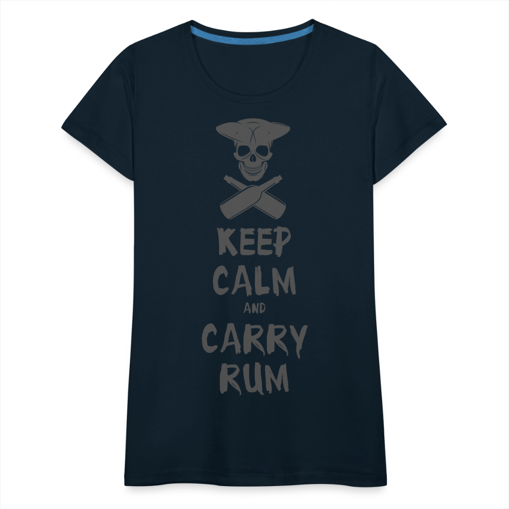 Carry Rum Premium Woman Shirt - deep navy