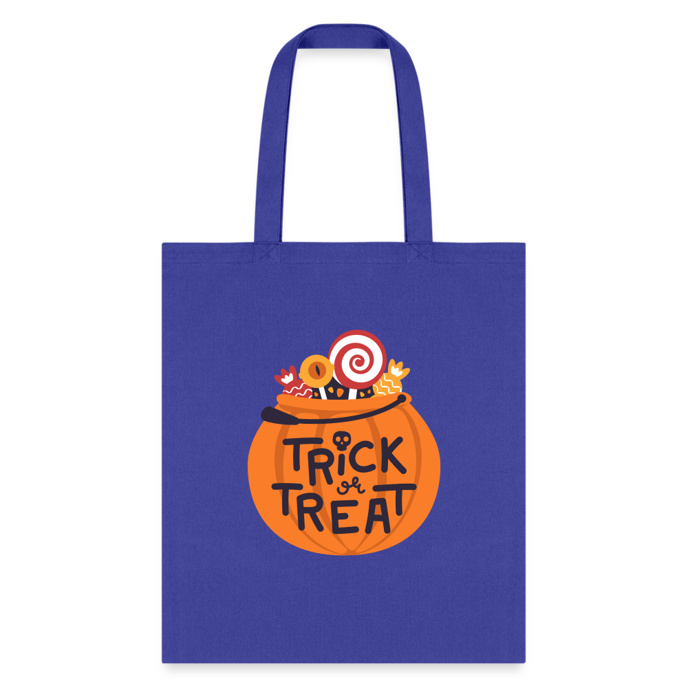 Trick or Treat Kids Halloween Bag - royal blue
