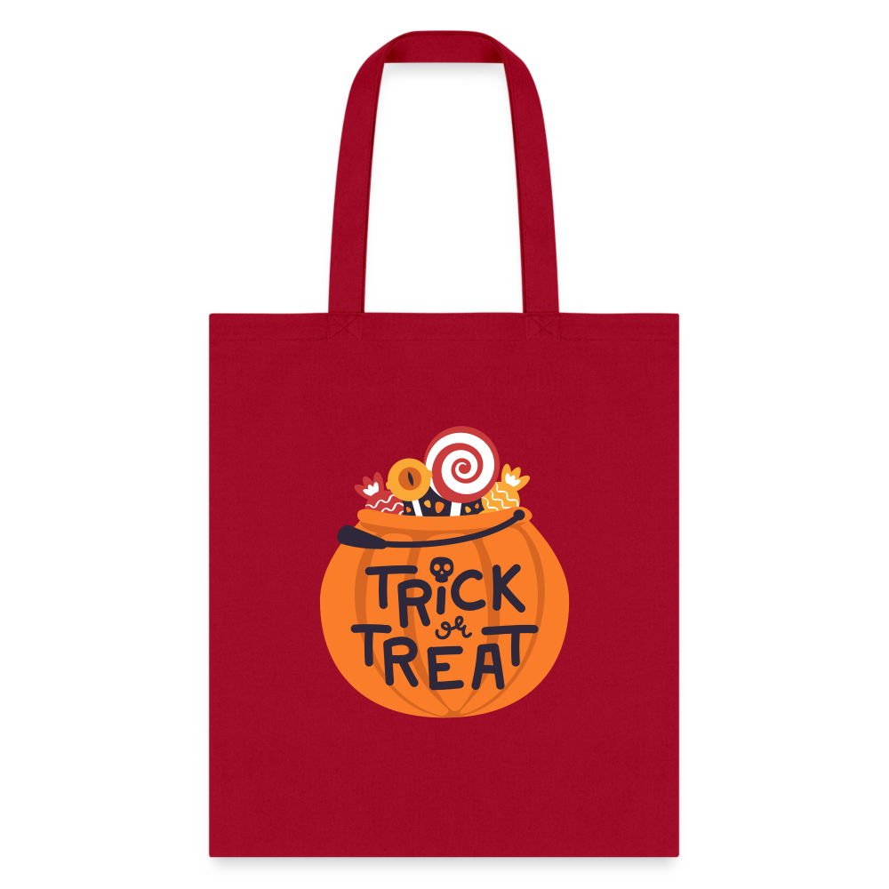 Trick or Treat Kids Halloween Bag - red