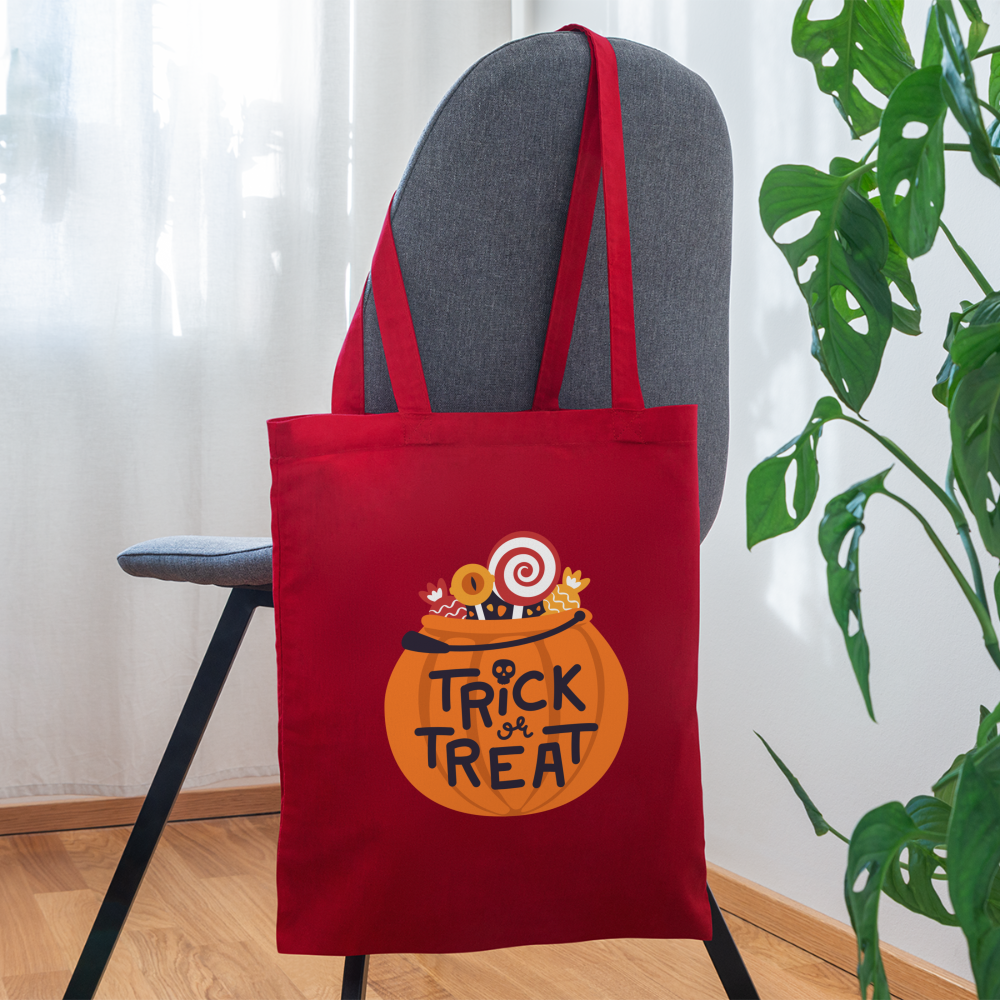 Trick or Treat Kids Halloween Bag - red