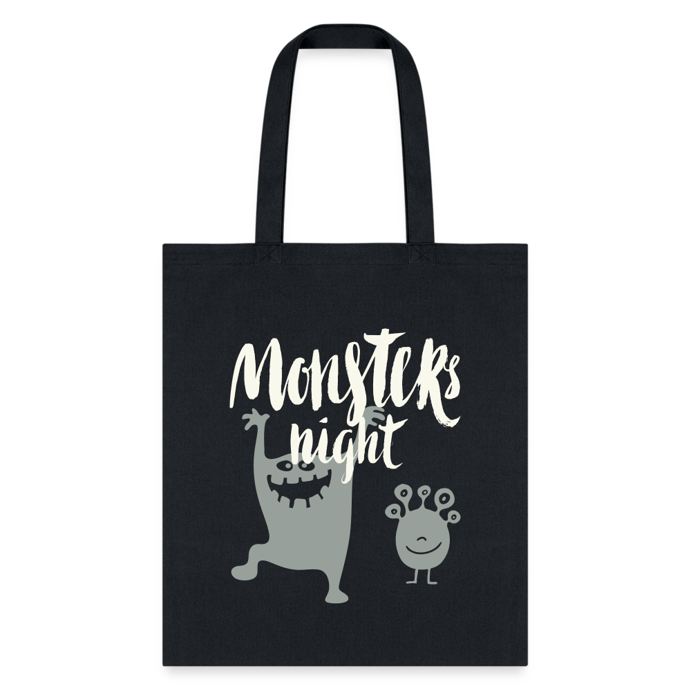 Monster Night Tote Bag - black