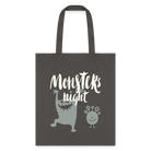 Monster Night Tote Bag - charcoal