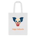 Clown Halloween Tote Bag - white