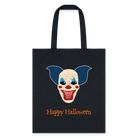 Clown Halloween Tote Bag - black