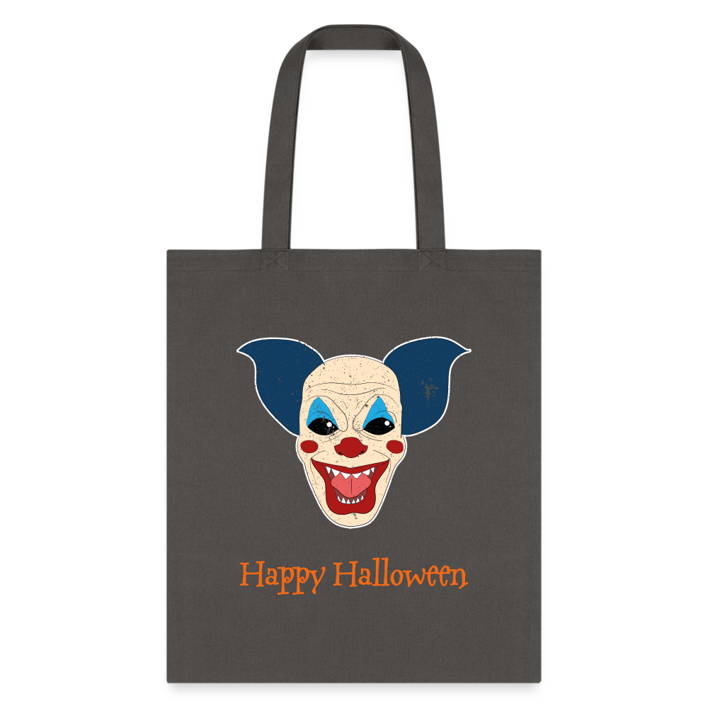 Clown Halloween Tote Bag - charcoal