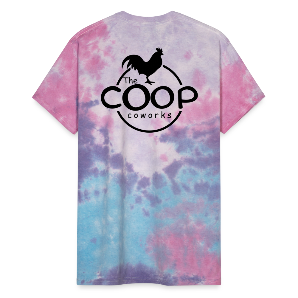 The COOP COWORK Unisex Tie Dye T-Shirt - cotton candy